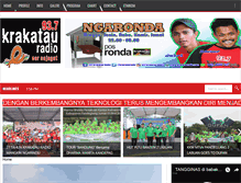 Tablet Screenshot of krakatauradio.com